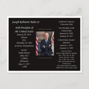 Joe Biden President Vykort