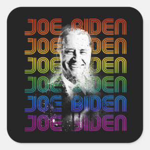 Joe Biden Pride Fyrkantigt Klistermärke