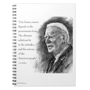 Joe Biden & Quote Anteckningsbok