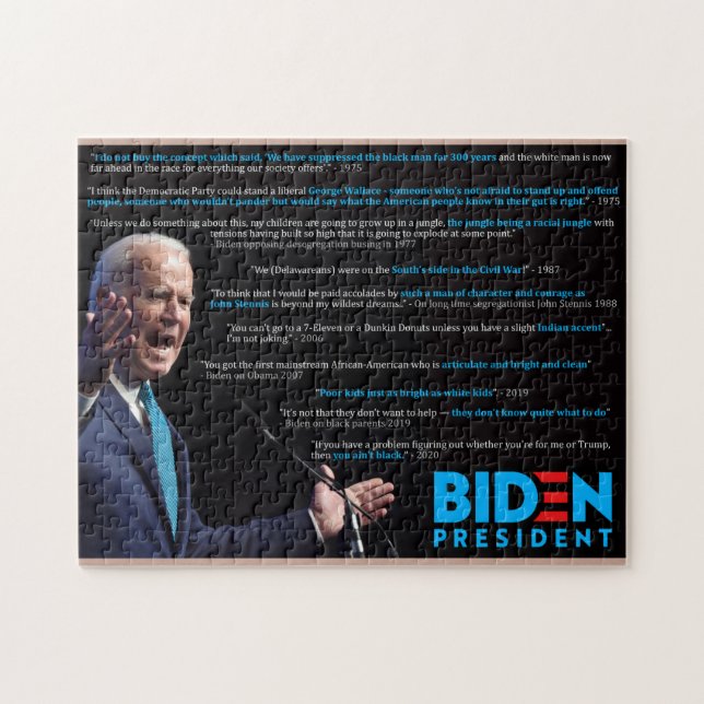 Joe Biden Quotes på Tävling Pussel (Horisontell)