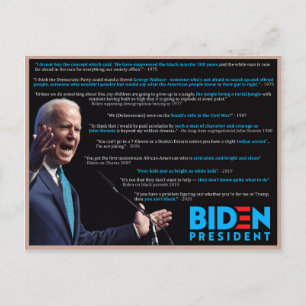 Joe Biden Quotes på Tävling Vykort