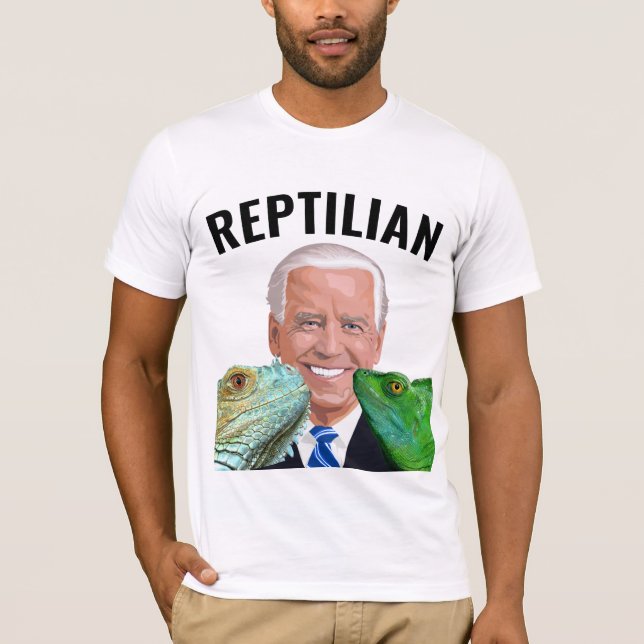 JOE BIDEN REPTILIAN FUNNY T-SHIRTS (Framsida)