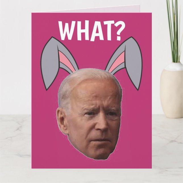 JOE BIDEN ROLIGT PÅSKKORT STORT VÄLKOMSTKORT KORT (Framsida)