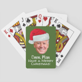 Joe Biden Santa Hat - C'mon Man God jul Casinokort