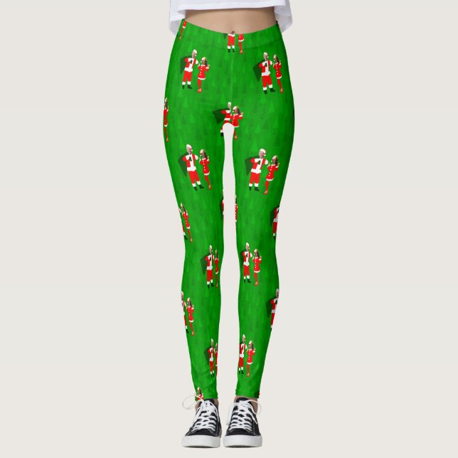 joe biden Santa kamala harris julgranar Leggings (Framsida)