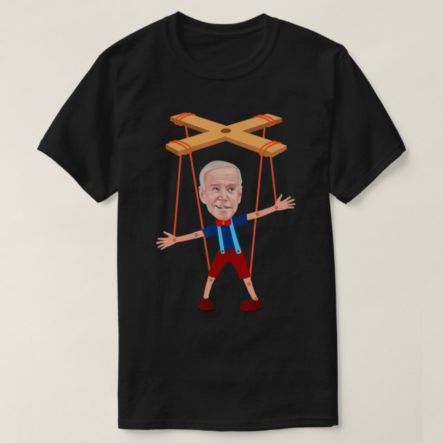 Joe Biden som marionett.png T Shirt (Design framsida)