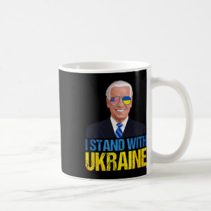 Joe Biden Stå Med Ukraina - Amerikanskt Stöd För U Kaffemugg