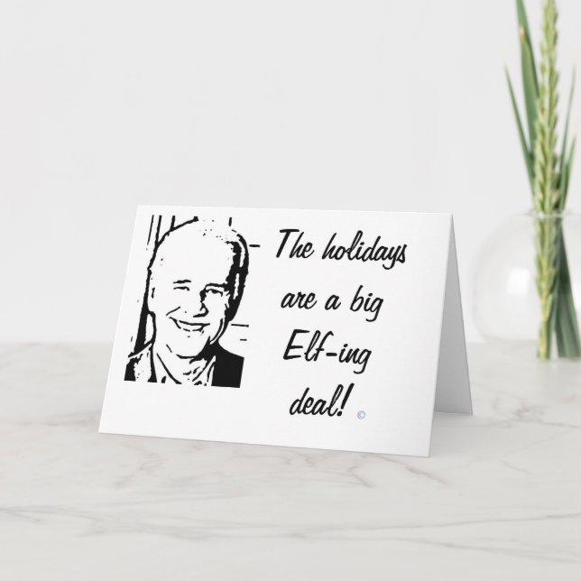 Joe Biden stort Elfing avtal Helgkort (Framsida)