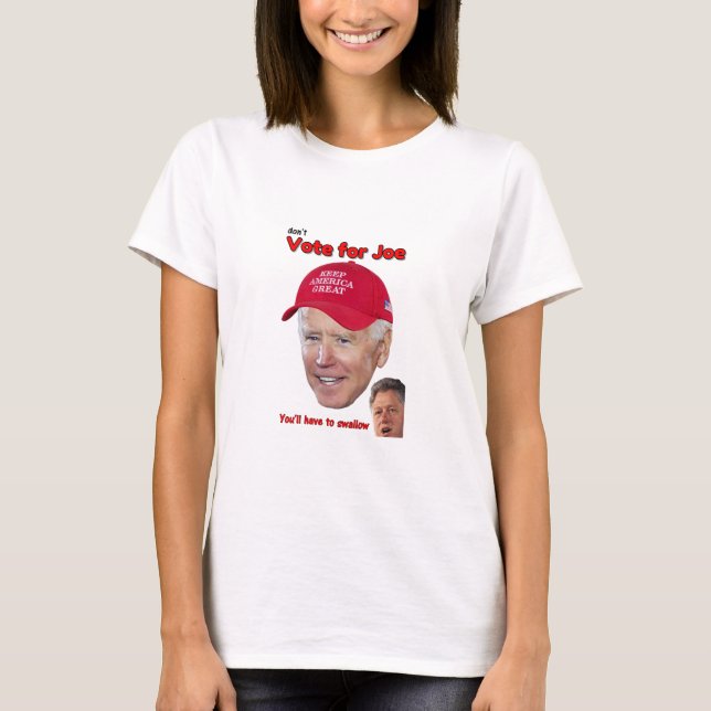Joe Biden Sväljer T Shirt (Framsida)