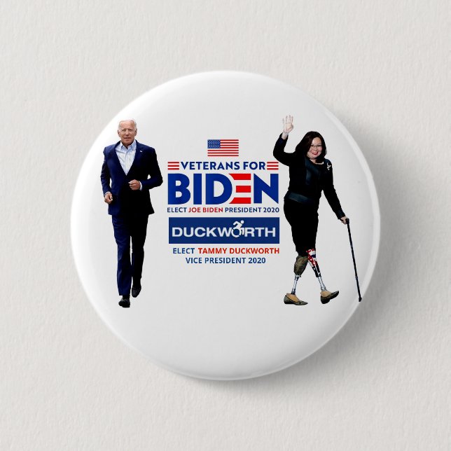 Joe Biden/ Tammy Duckworth 2020 Knapp (Framsida)