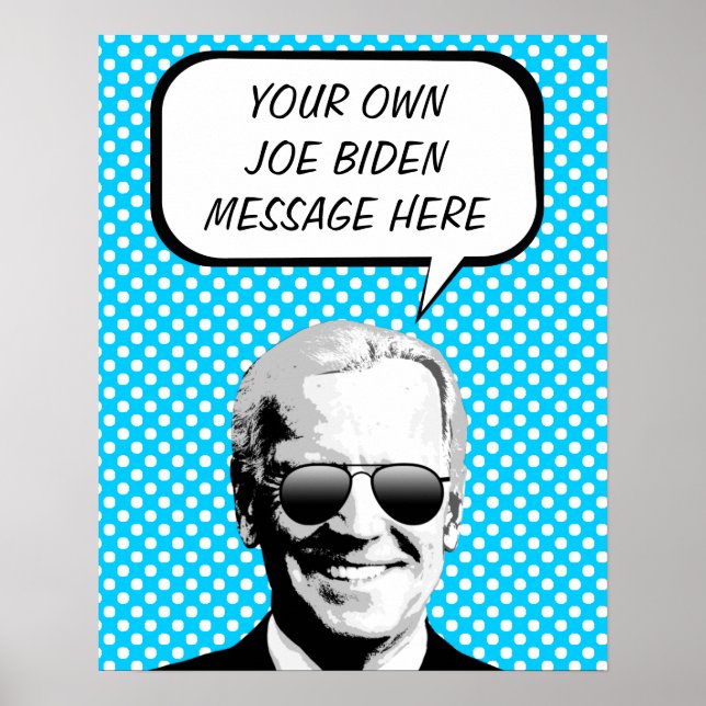 Joe Biden Think Bubble Poster (Framsidan)