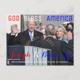 Joe Biden tog sin Oath av Office 20 januari Vykort
