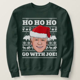 Joe Biden Ugly jul Sweater Go with Joe Lång Ärmad Tröja