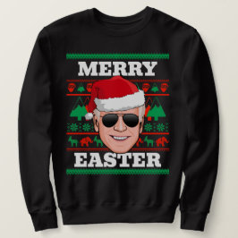Joe Biden Ugly jul Sweater Merry Påsk Lång Ärmad Tröja