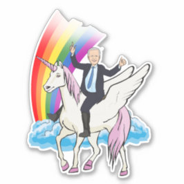 Joe Biden Unicorns & Rainbows Klistermärken