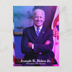 Joe Biden, United Stater Senator, VP, 46:e POTUS Vykort