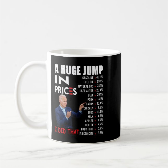 Joe Biden Us Crisis, jag gjorde det där antibiden  Kaffemugg (Vänster)