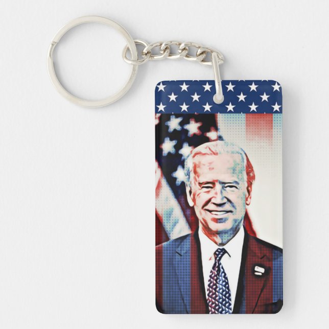 Joe Biden Vice Ordförande Demokrati Nyckelring (Framsidan)