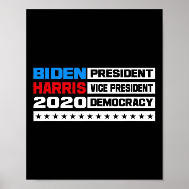 Joe Biden Vice president Kamala Harris 2020 Poster (Framsidan)