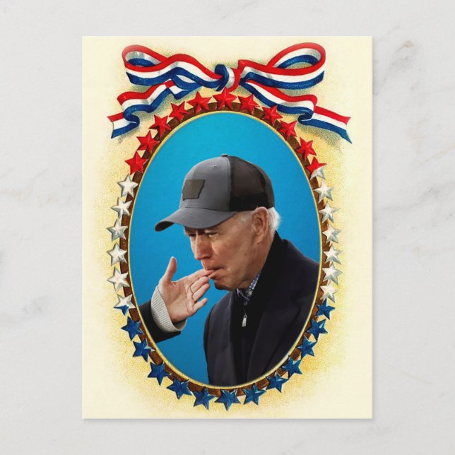 Joe Biden Vintage Stil Vykort (Framsida)