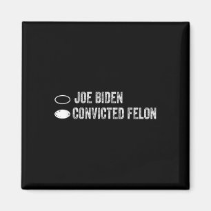 Joe Biden Vs Convicted Felon - Ballot Papper Magnet