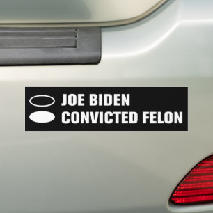 Joe Biden Vs dömd Felon Ballot Papper omröstning Bildekal