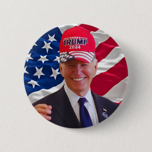 Joe biden Wearing A Trump Hat Knapp