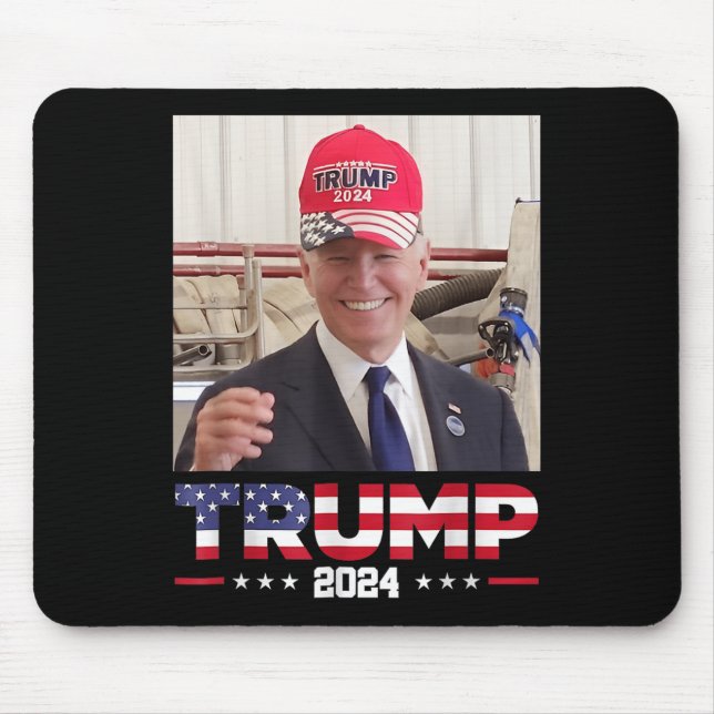 Joe Biden Wearing A Trump Hat Musmatta (Framsidan)