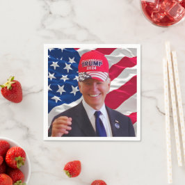 Joe biden Wearing A Trump Hat Pappersservett