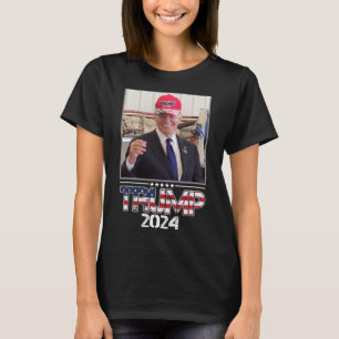 Joe Biden Wearing A Trump Hat Val 2024 T Shirt