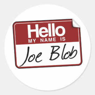 JOE BLOB RUNT KLISTERMÄRKE