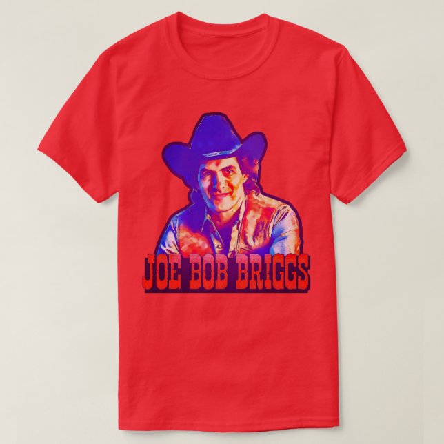 Joe Bob Briggs Horror ikon T Shirt (Design framsida)