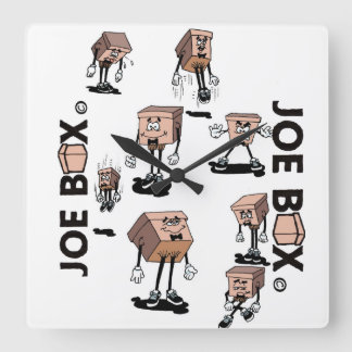 Joe box i roligtens klockruta fyrkantig klocka