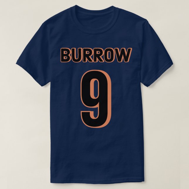 Joe Burrow 9 Bengals Jersey Essential TShirt T Shirt (Design framsida)