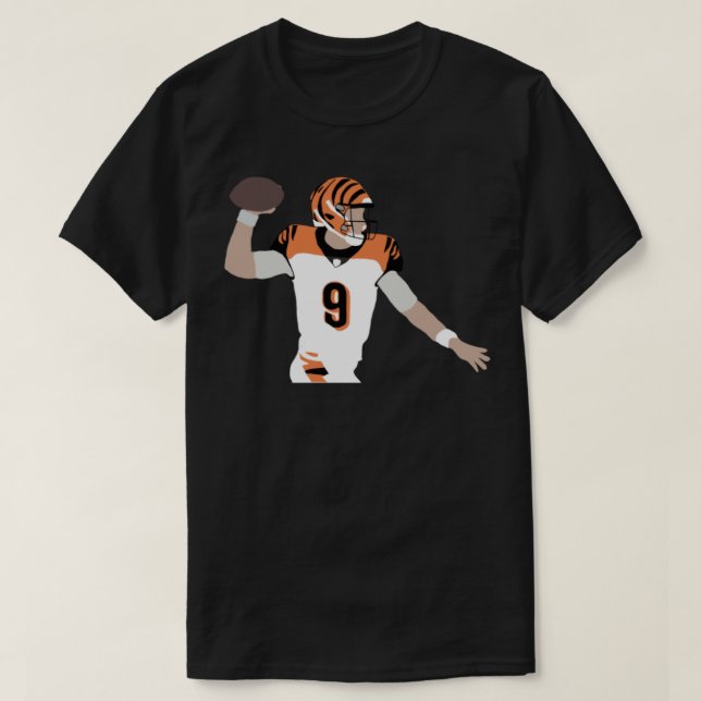 Joe Burrow 9 Bengals TShirt T Shirt (Design framsida)