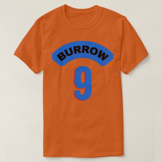 Joe Burrow 9 Jersey 1 T Shirt (Design framsida)