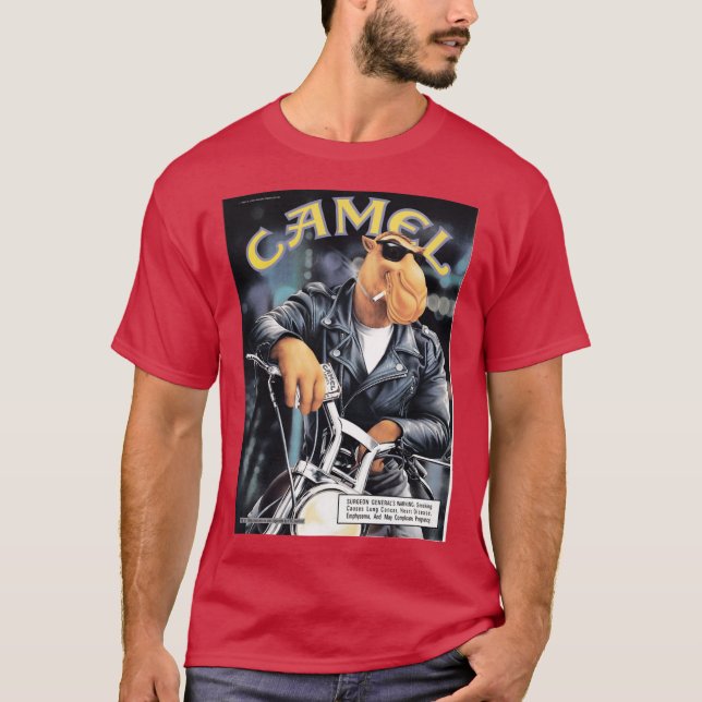 Joe Camel Motorcykel Aktiv flicka T Shirt (Framsida)