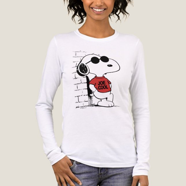 Joe Cool Snoopy T-Shirt Design | Cool Cartoon  (Framsida)