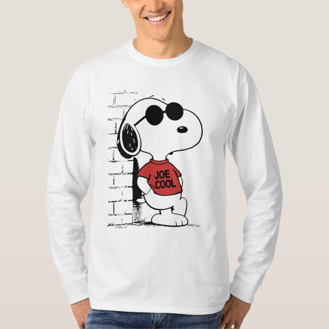 Joe Cool Snoopy T-Shirt Design | Cool Cartoon  (Framsida)