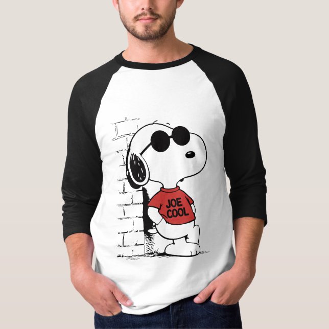 Joe Cool Snoopy T-Shirt Design | Cool Cartoon  (Framsida)