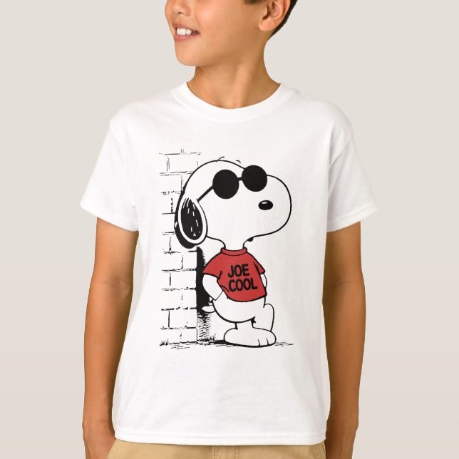 Joe Cool Snoopy T-Shirt Design | Cool Cartoon  (Framsida)