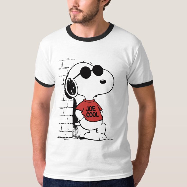 Joe Cool Snoopy T-Shirt Design | Cool Cartoon  (Framsida)
