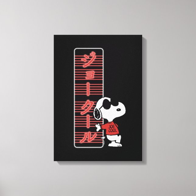 Joe Coola Japanskt Neon Ljus Canvastryck (Framsida)