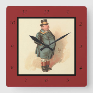 Joe (den Tjock pojken) Kyd, Dickens Pickwick Fyrkantig Klocka