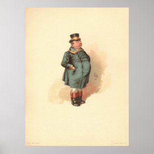 Joe (den Tjock pojken) Kyd, Dickens Pickwick  Poster
