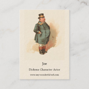 Joe (den Tjock pojken) Kyd, Dickens Pickwick Visitkort