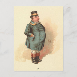Joe (den Tjock pojken) Kyd, Dickens Pickwick  Vykort