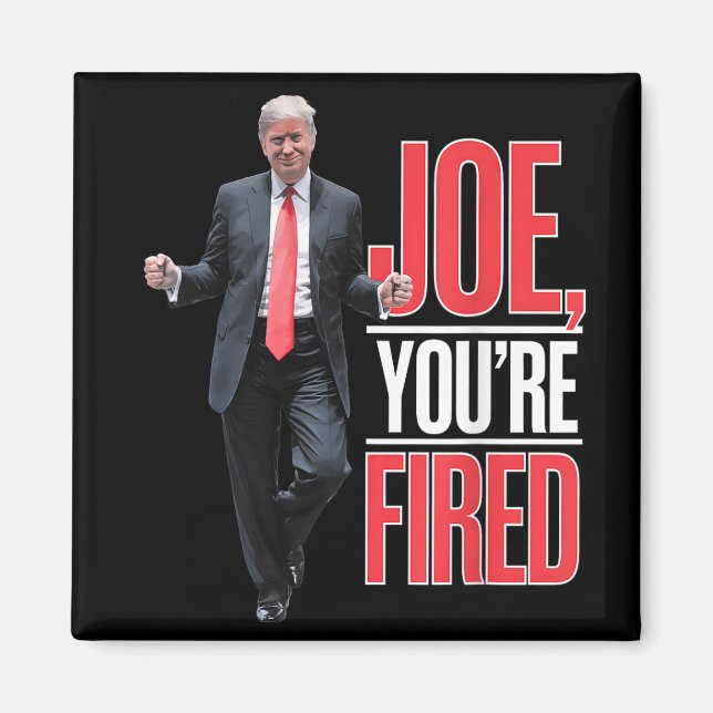Joe, du är utbränd - Lustigt trumpdancing Meme Magnet (Framsidan)