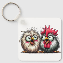 "Joe & Flo Baby Silkies" Aluminum Keychain Nyckelring