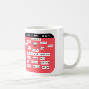 "Joe för mahoney MJ1451" gemini, starsign, zodiac Kaffemugg